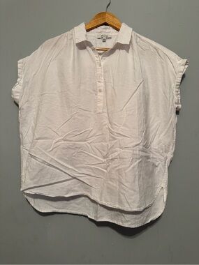 Madewell central Popover Shirt Size Large